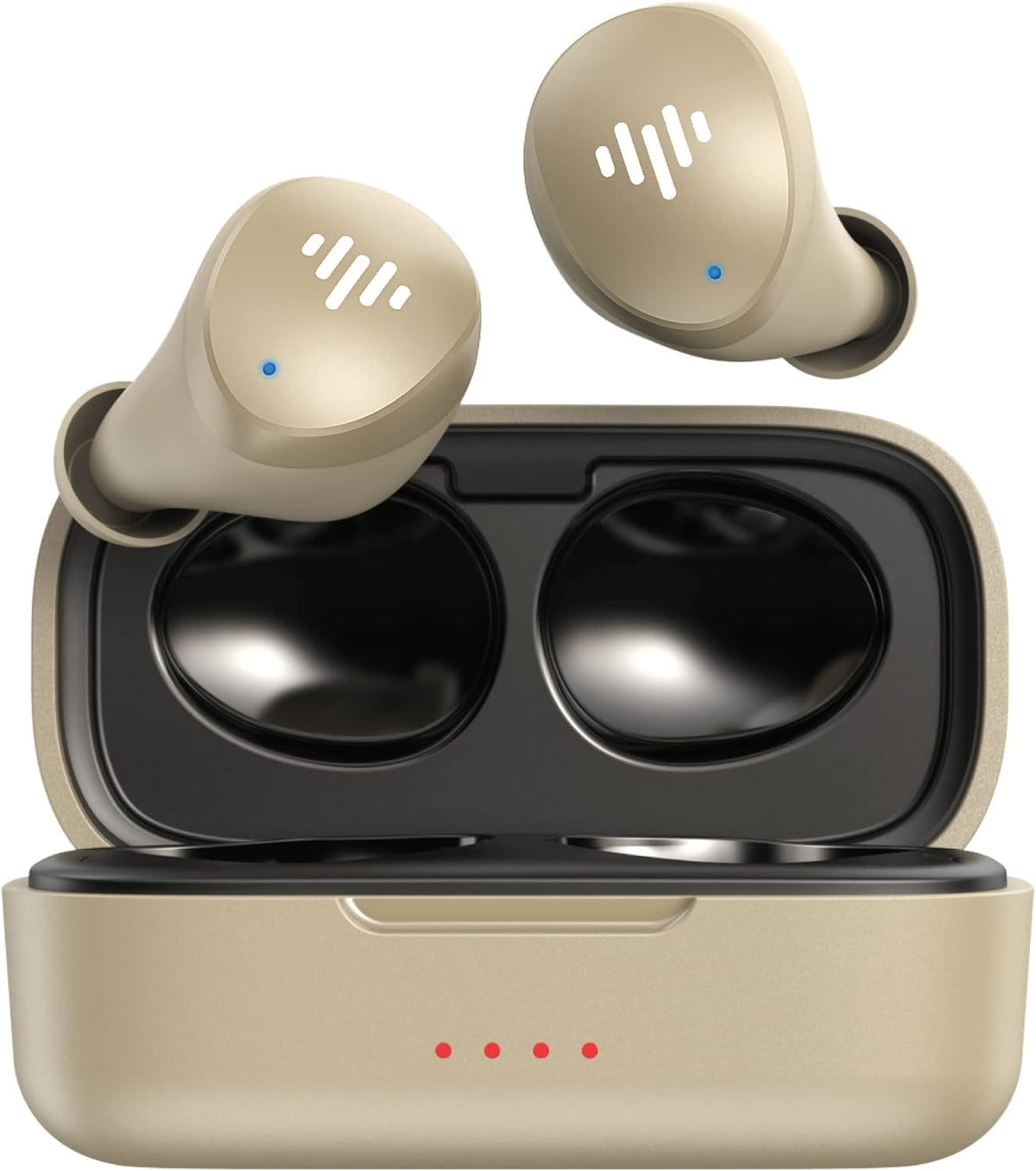 Mybuds Wireless Earbuds, Bluetooth 5.3, Built-In Microphone, 20 Hour Playtime, IPX6 Waterproof Protection, Compatible with Apple & Android, Includes Charging Case & 4 Ear Tips, TB100 Gold