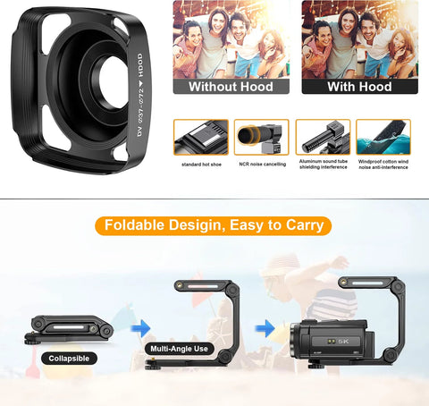 5K Video Camera 48MP UHD Wifi Camcorder IR Night Vision 16X Digital Zoom Vlog Cameras for Youtube