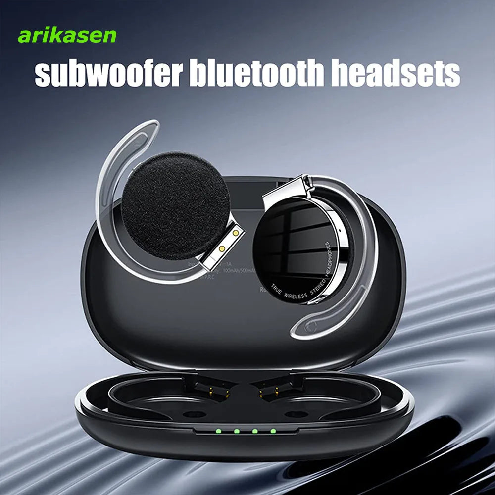 Open Ear Headphones TWS Noise Cancelling Headphones Bluetooth Earpiece Bluetooth Headset Runnning Headphones Workout Headphones